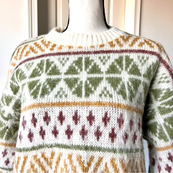 Vintage ICE SHEEP Icelandic 100% New Wool Crew Neck Pullover Sweater—SZ. Med - Picture 4 of 17